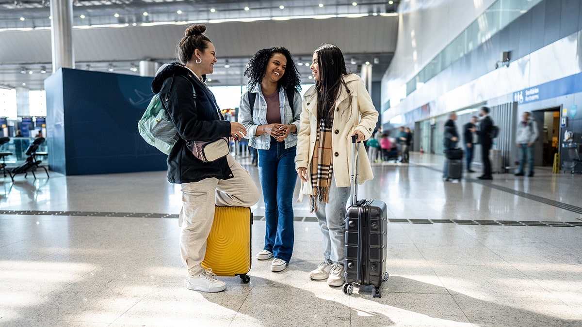 Girls at the airport